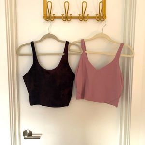 Bundle 2 Lulu Lemon Align Crop Tanks - Sz 10
